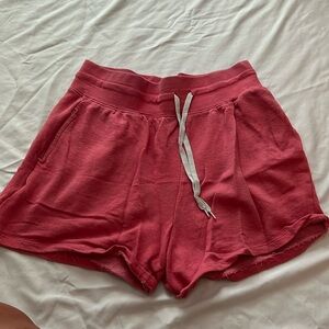 pink sweatshorts